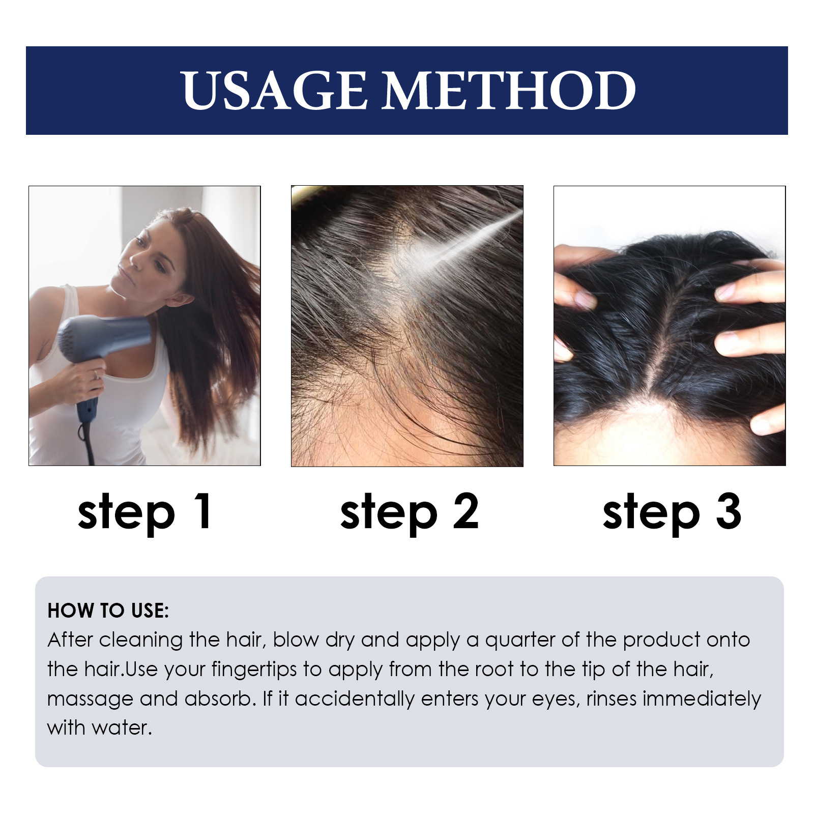 Herbal Hair Care Essential Oil Root Care Essential Serum Hair Strengthen Anti Hair Loss Dense Hair