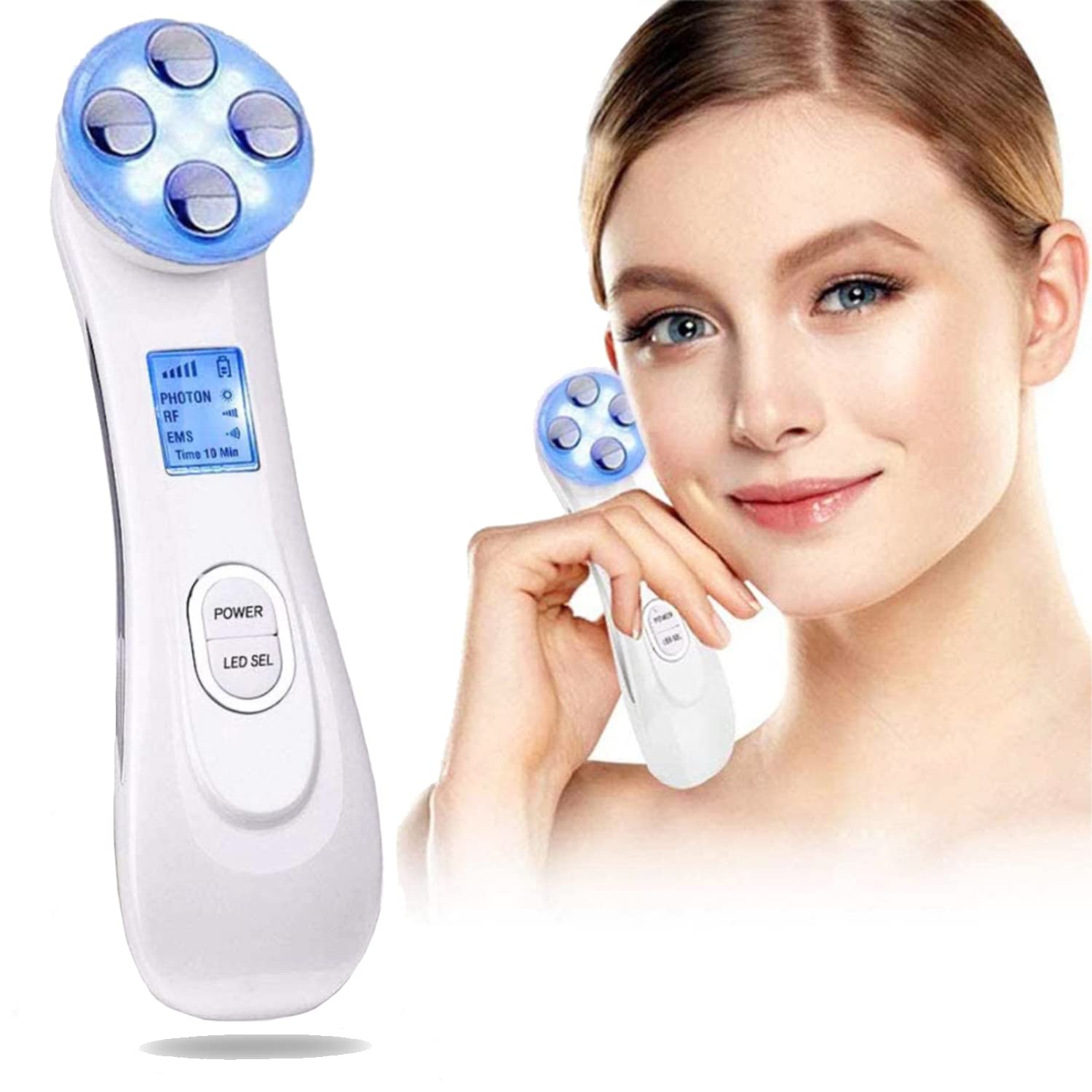 Ultrasonic Face Massager Facial Machine  Beauty Device for Skin Care Facial Cleaner Anti-Aging High Frequency