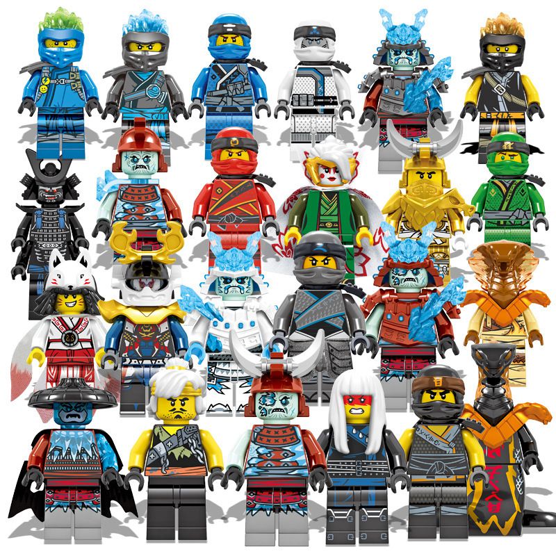 Set Of 24 Pcs Ninjago Mini Figures Building Blocks Children Toys
