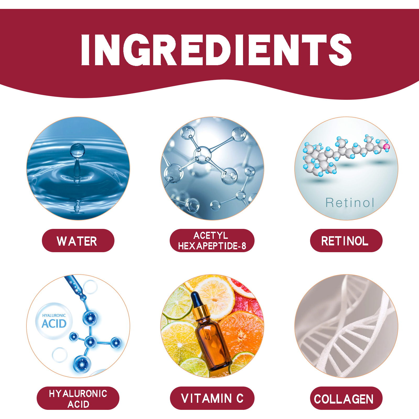 Hyaluronic Acid Face Cream Peptides Face Cream Reduce Fine Lines Lift Firm Smooth Anti Wrinkle Brighten Moisture Anti Aging Lightening Fast Effective
