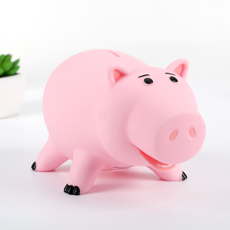 Toy Story Hamm Figures Piggy Bank Pink Pig Coin Save Money Box PVC Model Kids Christmas Gift Toys 18cm