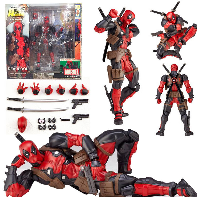 Marvel Legends X-men DEADPOOL Action Figure Revoltech Kaiyodo Model Toys Gift Ornament Decor