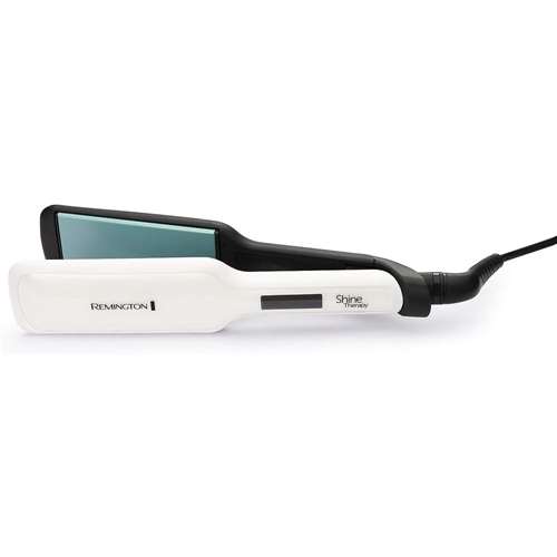 Remington Shine Therapy Wide Plate Straightener Advanced Ceramic with Moroccan Argan Oil for Sleek Styling Travel Hair Product