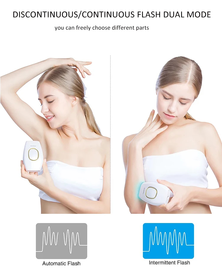 (White) Hair Remover IPL Permanent Laser Hair Removal Device for Women Men Painless Mini Epilator Equipment Machine Body Face Bikini Underarm Photoepilator Home Use