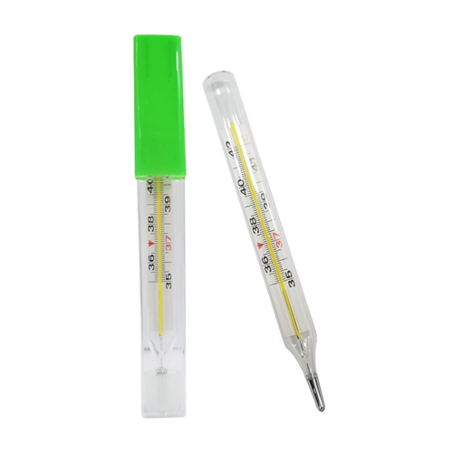 Medical Mercurial Glass Thermometer Large Screen Clinical Measuring Equippment