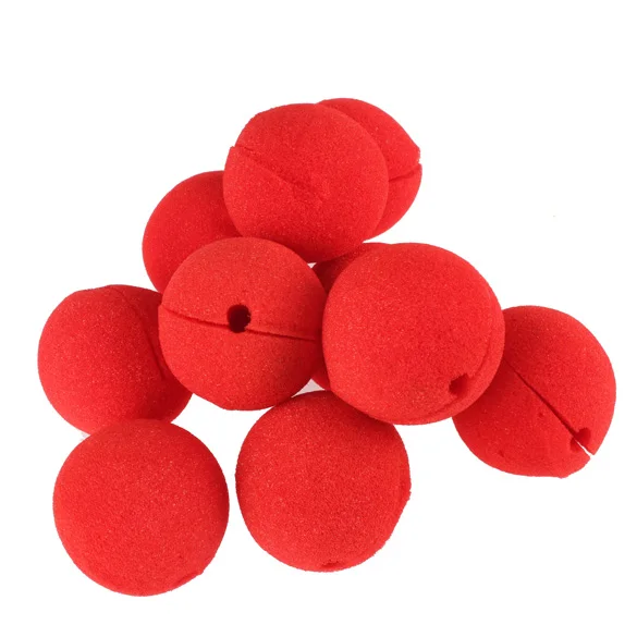 (1 PC) Foam Red Ball Clowns Noses Halloween Party Cosplay Costume Circus Props Festival Make Up DIY Crafts Christmas Costume Party Decoration