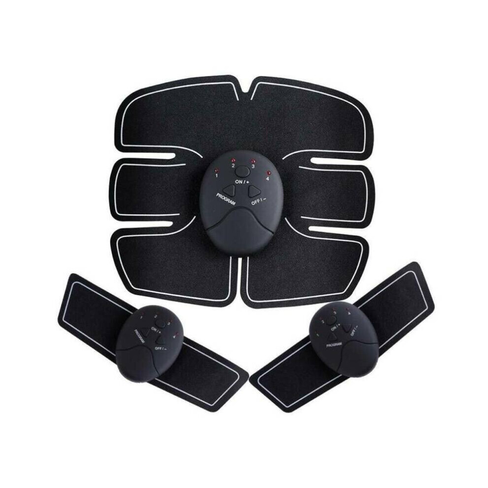 USB Rechargeable Smart EMS Fitness Belt Abs Muscle Toning Trainer Stimulator UK
