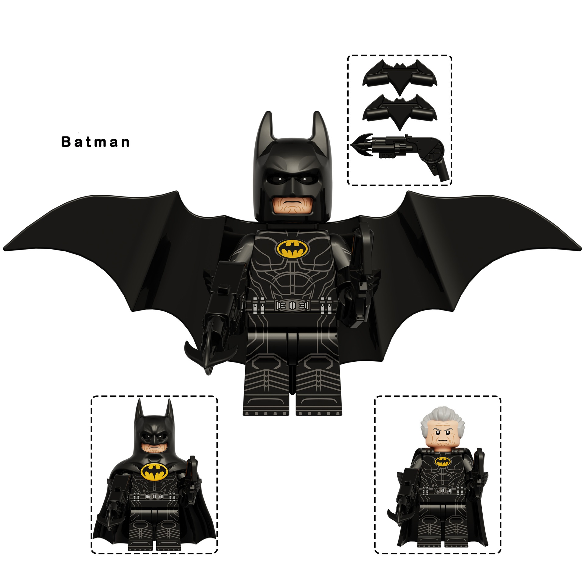Batman Adventures in Gotham City Mini Figures Super Hero Action Figure Fully Articulated Anime Collectible Collection Kids Festival Gifts