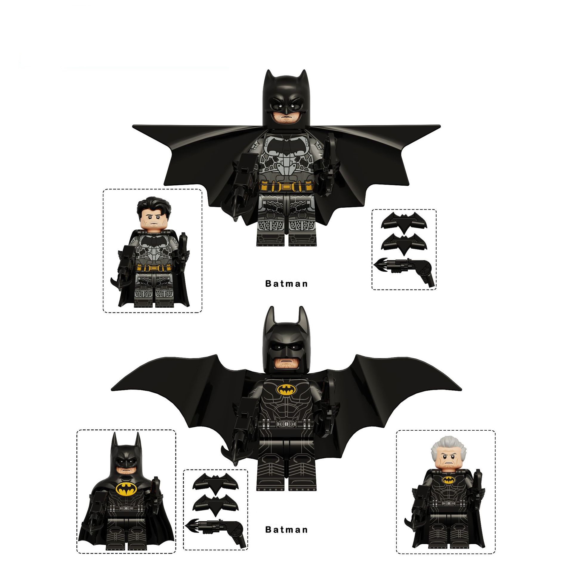 Batman Adventures in Gotham City Mini Figures Super Hero Action Figure Fully Articulated Anime Collectible Collection Kids Festival Gifts