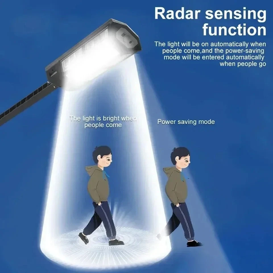 Solar LED lamp 55led 300000lm motion detector IP65 garden street light