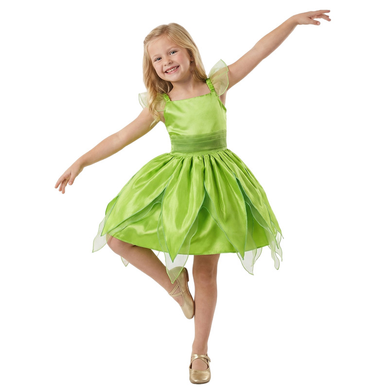 (110CM) 3-12Y Fairy Costume for Girls Princess Dress Birthday Party Outfit Halloween Costume Cosplay Dress Outfit Gift with Ear Cuffs