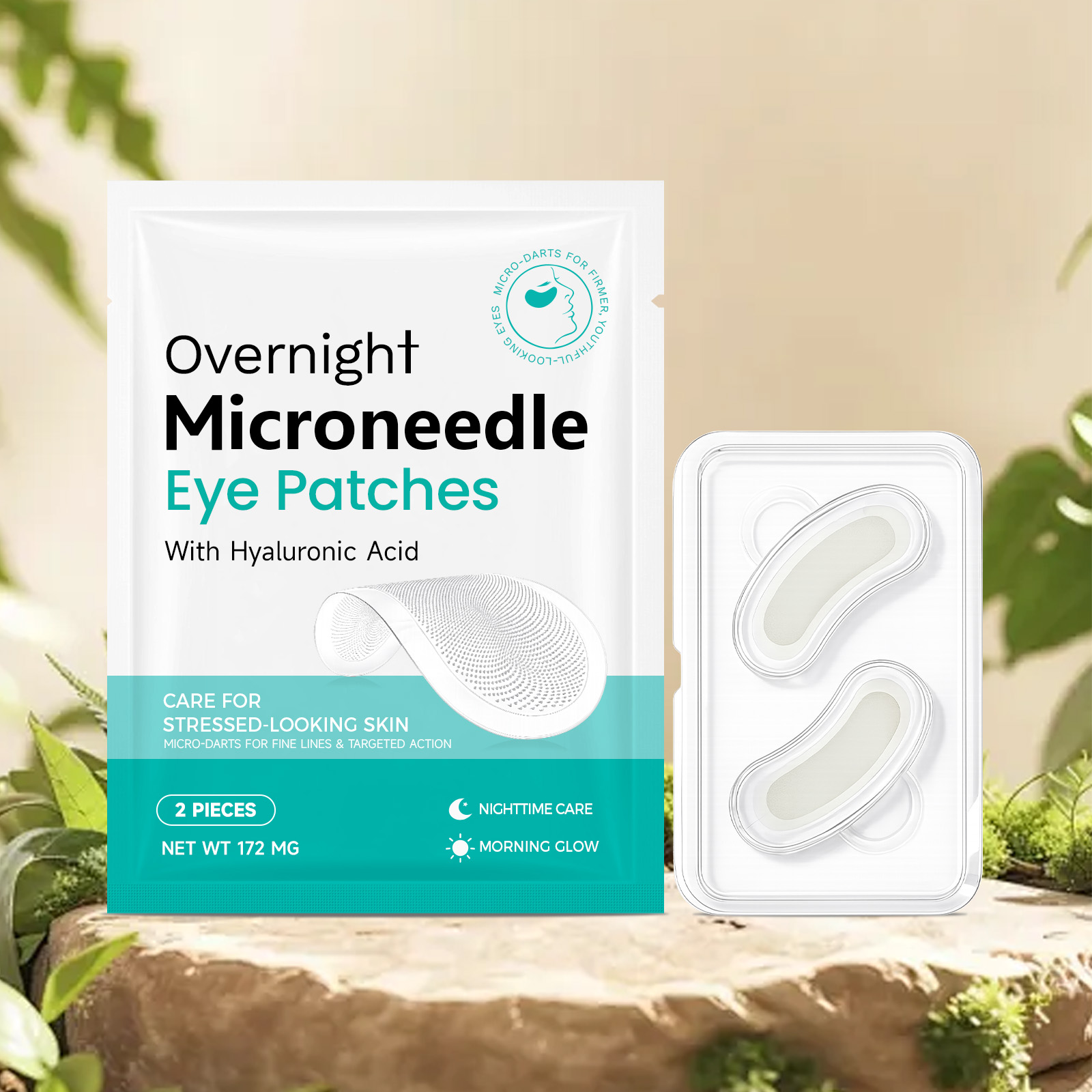 Night Eye Patch Gentle Care Moisturizing Soft Lock Water Nourishing Light Fit Skin Daily Eye Area Skin Care