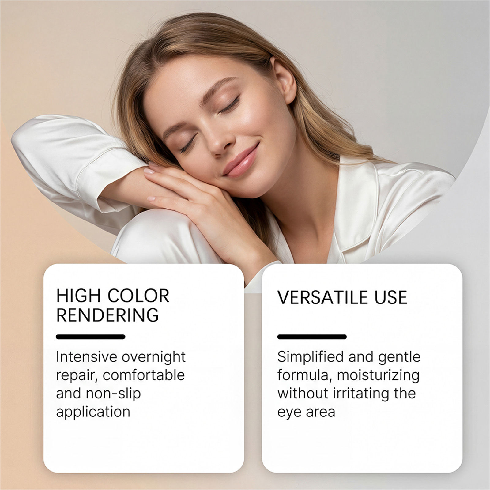 Night Eye Patch Gentle Care Moisturizing Soft Lock Water Nourishing Light Fit Skin Daily Eye Area Skin Care