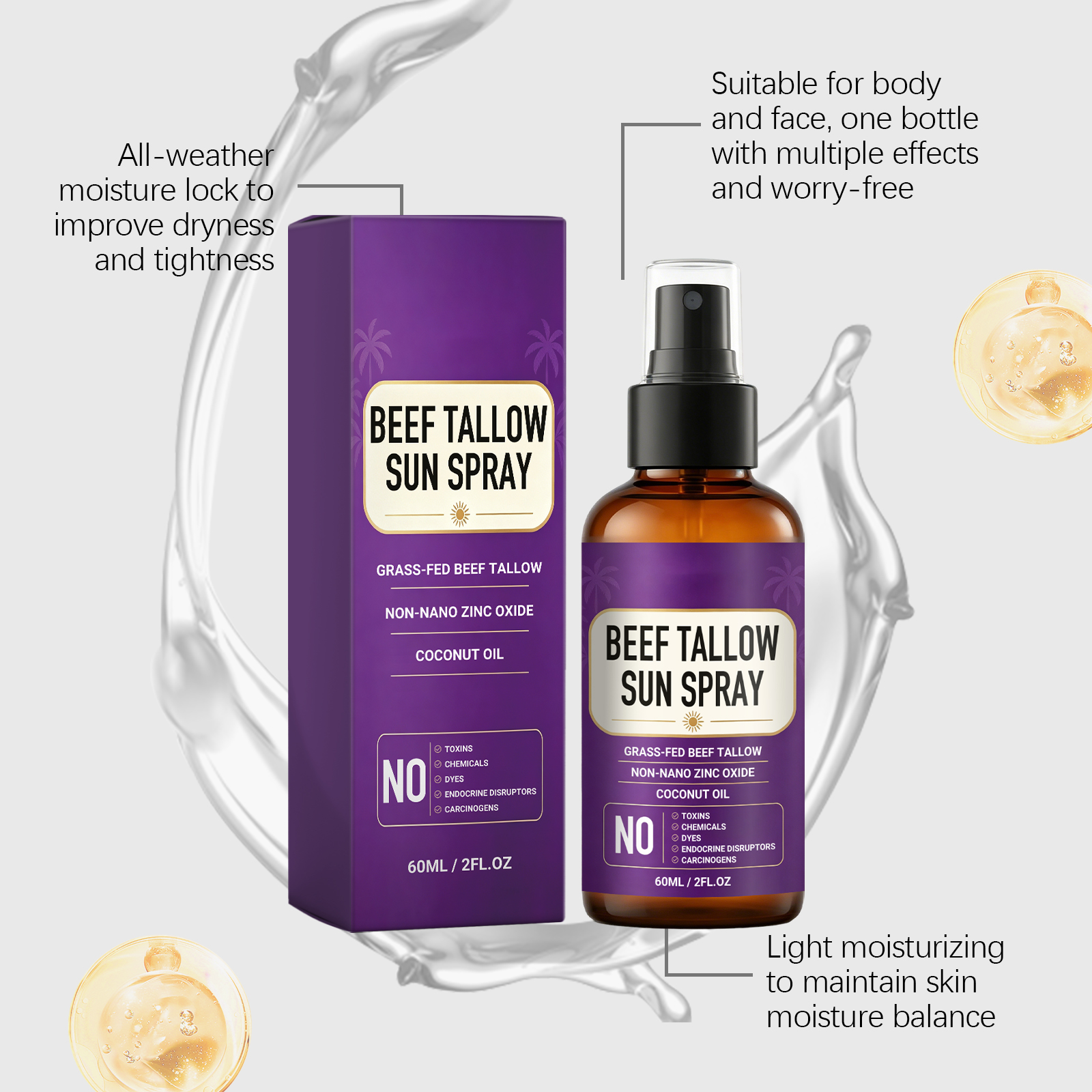 Butter Moisturizing Protective Spray For Outdoor Daily Face Body Skin Care Refreshing Non Sticky Texture