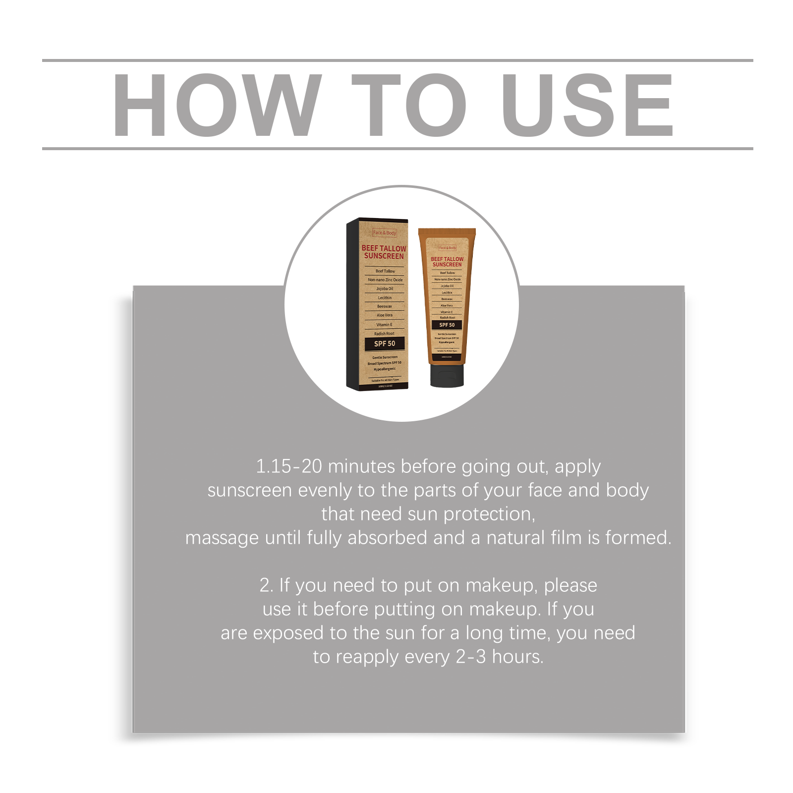 Tallow Moisture Protection Cream Summer Hydrate Refresh Daily Commute Outdoor Face Body Skin Care Soft Light Mild
