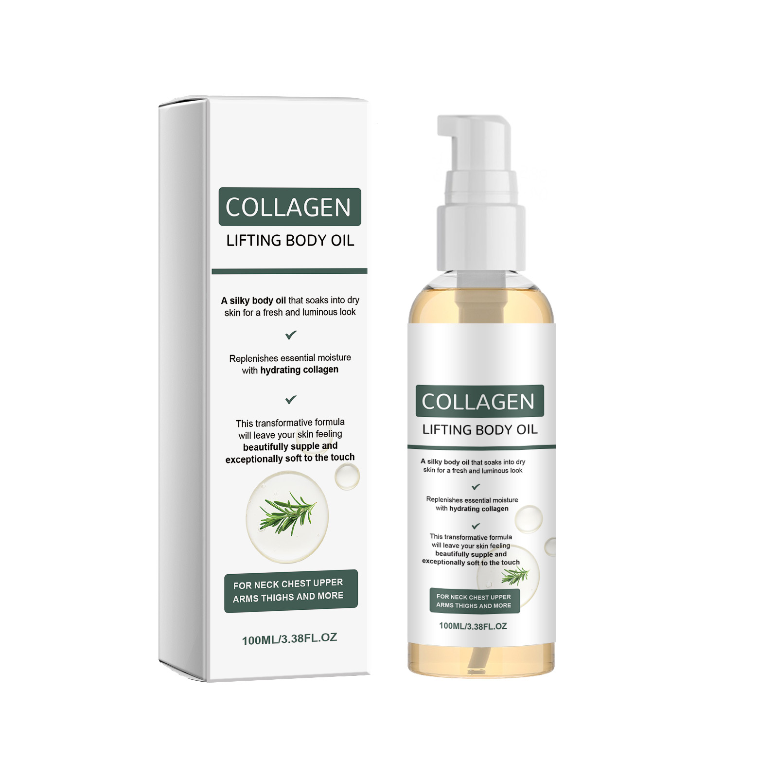 Body Care Oil Mild Hydrating Moisturizing Silky Glossy Delicate Skin Full Body Nourish Maintain Soft Healthy