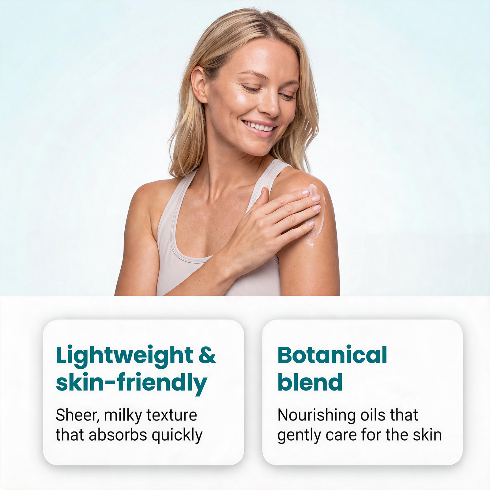 Body Care Cream Light Texture Mild Care Moisturizing Hydrating Soft Skin Daily Body Maintenance Gentle Nourish Comfort Touch