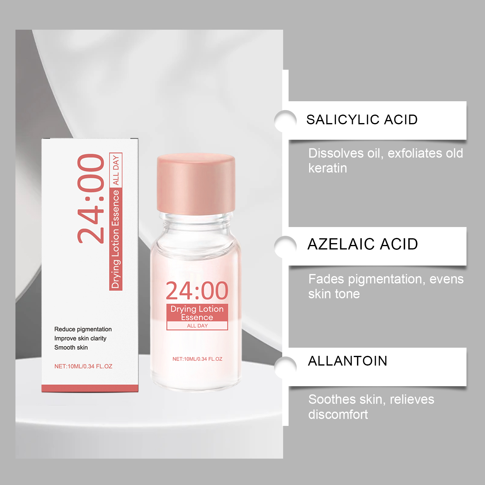 Salicylic Acid Facial Essence Liquid Moisturizing Nourishing Refreshing Silky Comfortable Skin Care For Face Skin