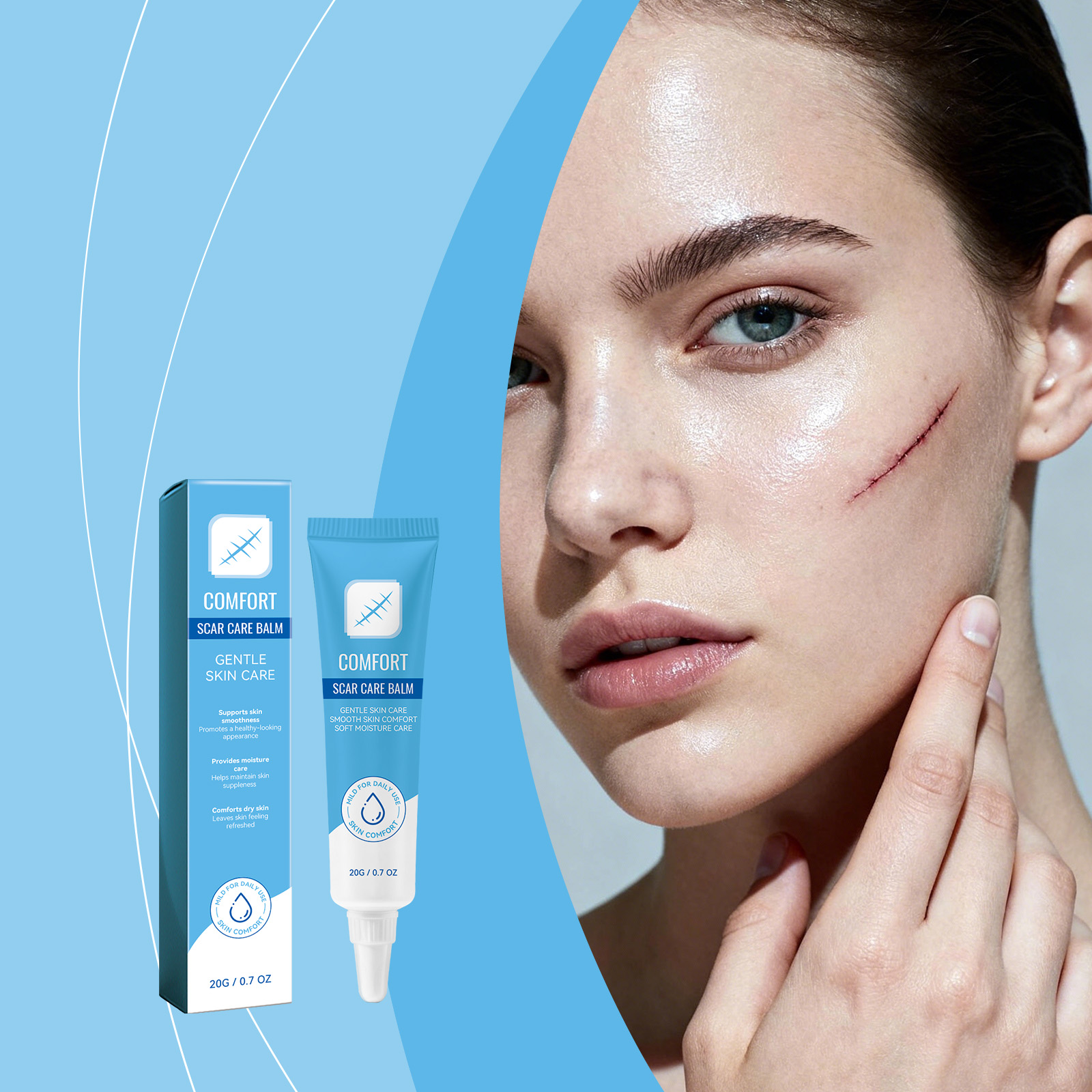 Skin Care Ointment Daily Moisturizing Smooth Tender Delicate Mild Care Body Skin External Use Lotion