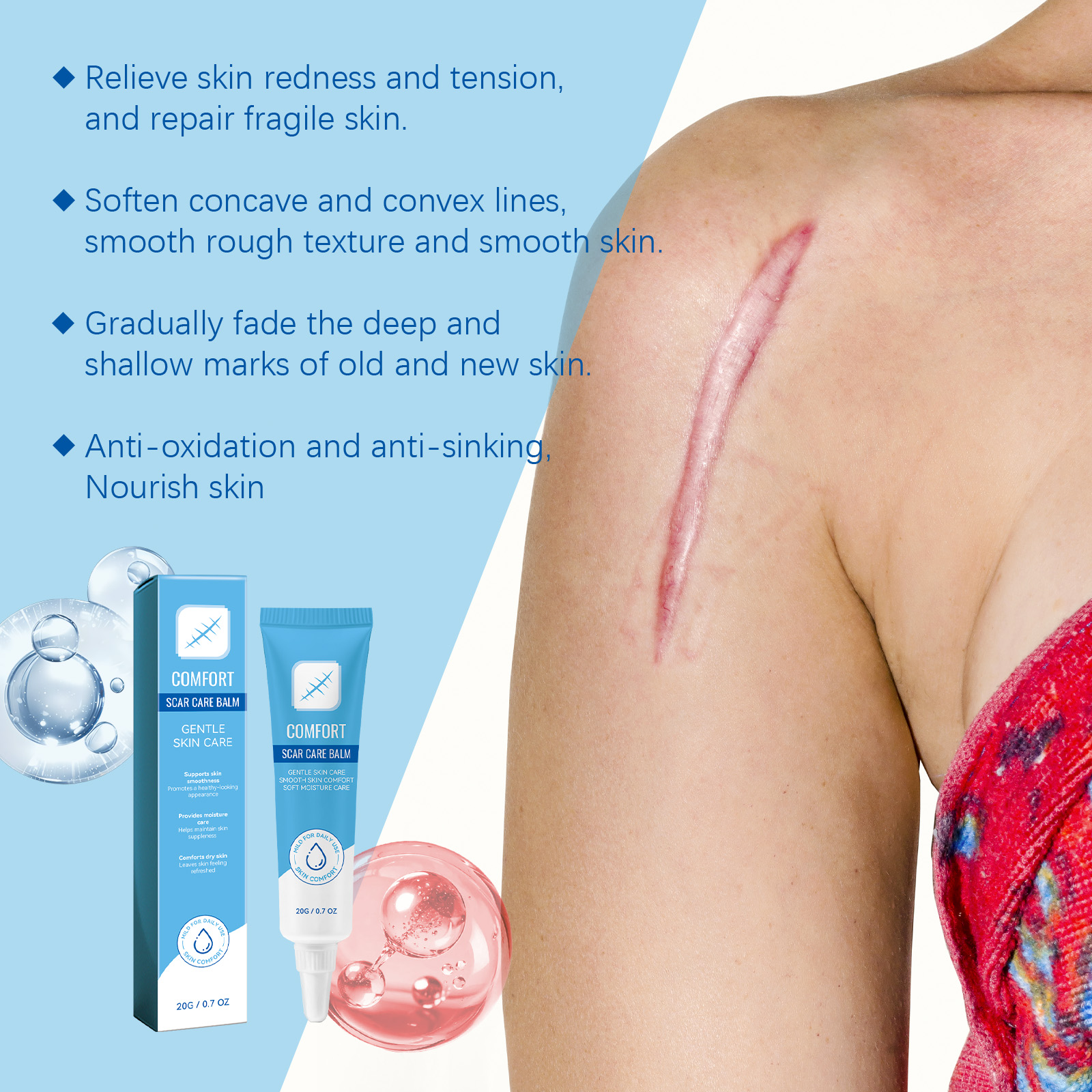 Skin Care Ointment Daily Moisturizing Smooth Tender Delicate Mild Care Body Skin External Use Lotion