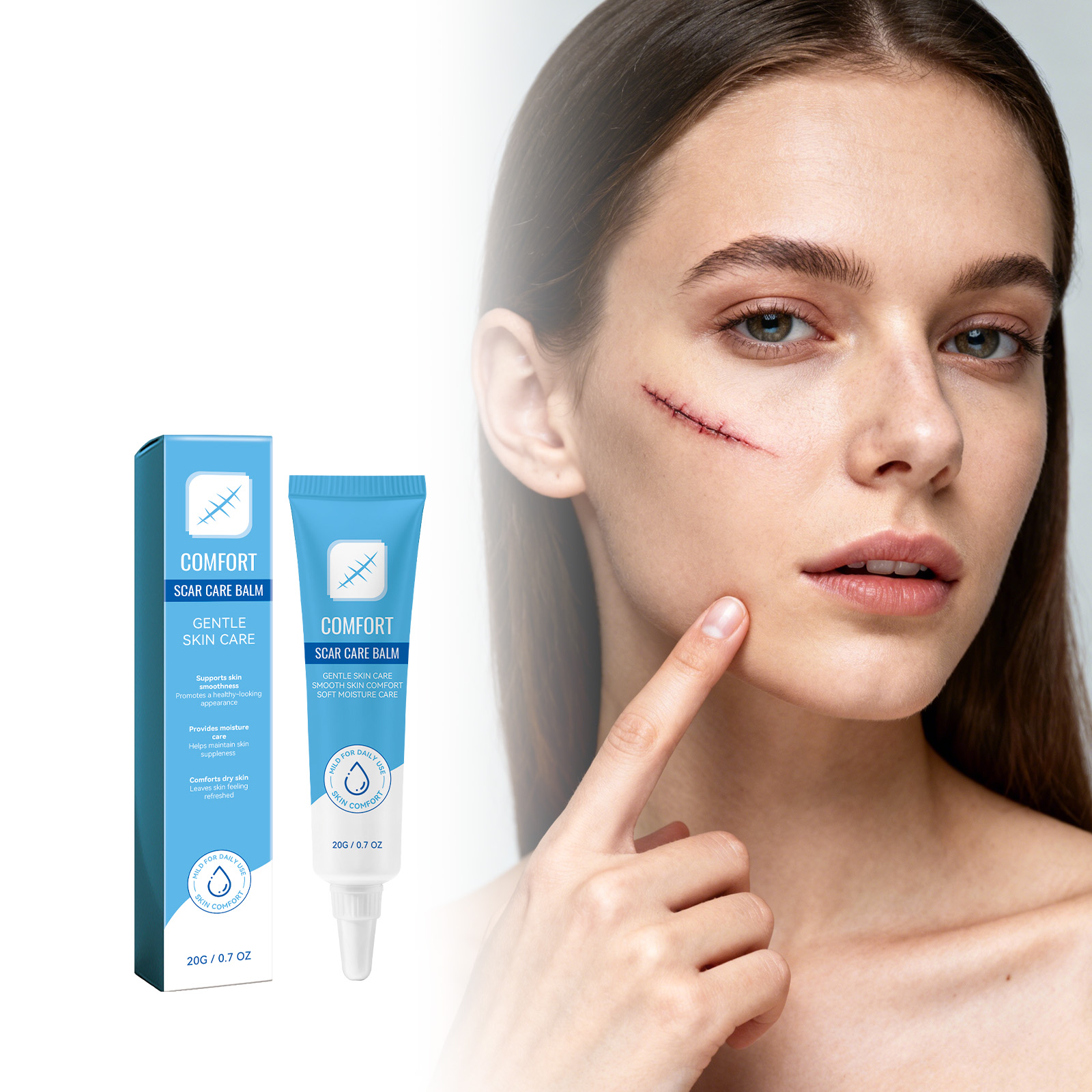 Skin Care Ointment Daily Moisturizing Smooth Tender Delicate Mild Care Body Skin External Use Lotion