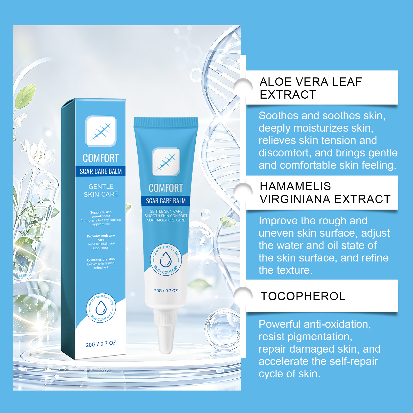 Skin Care Ointment Daily Moisturizing Smooth Tender Delicate Mild Care Body Skin External Use Lotion