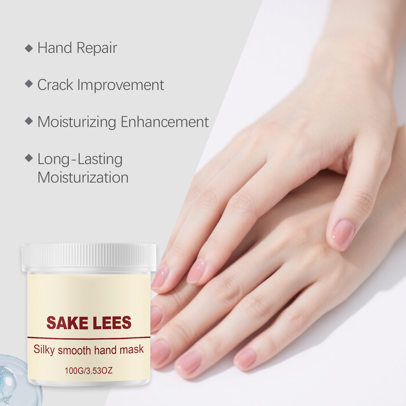 Nourishing Hydrating Hand Mask Mild Care Moisturizing Refreshing Non Sticky Daily Hand Skin Care