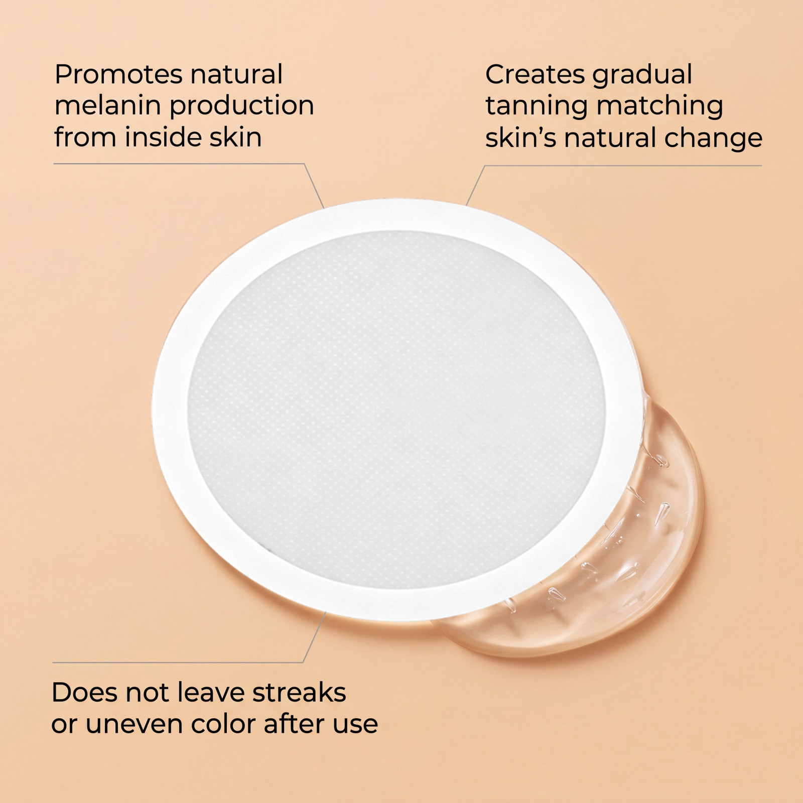 Sunless Tanning Patch Light Breathable Soft Smooth Gloss Summer Outdoor Craft Natural Bronze Tone