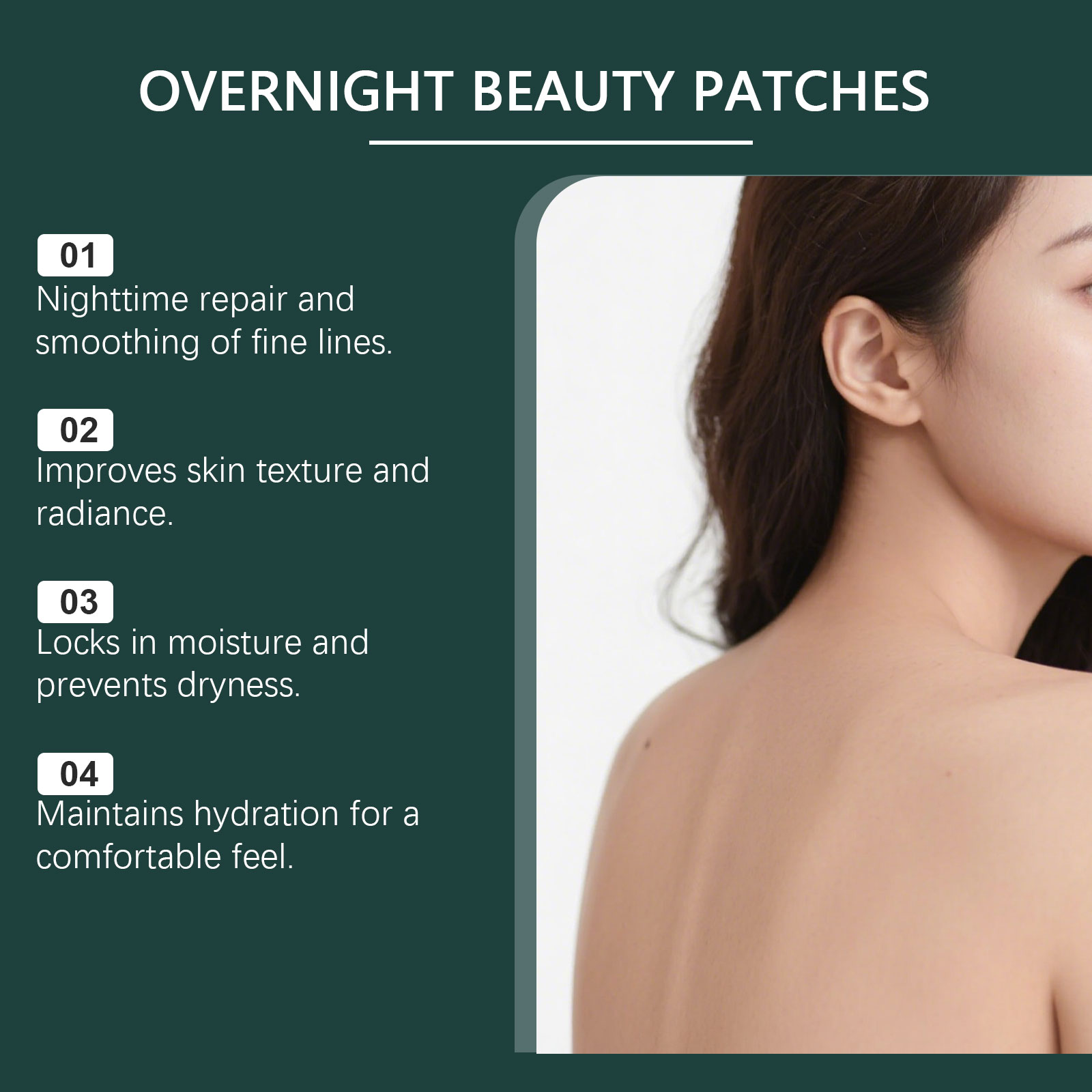 Skin Care Patch Mild Nourish Protect Soft Elastic Hydrated Glossy Body Skin Daily Maintenance