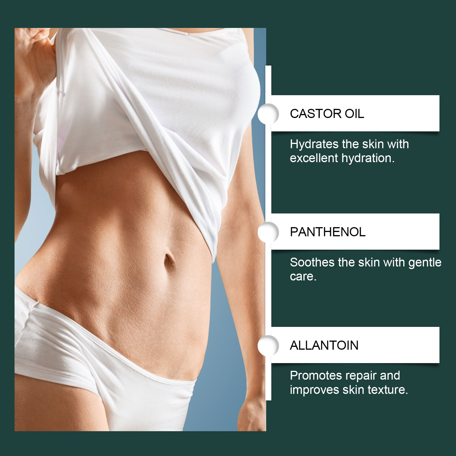 Skin Care Patch Mild Nourish Protect Soft Elastic Hydrated Glossy Body Skin Daily Maintenance