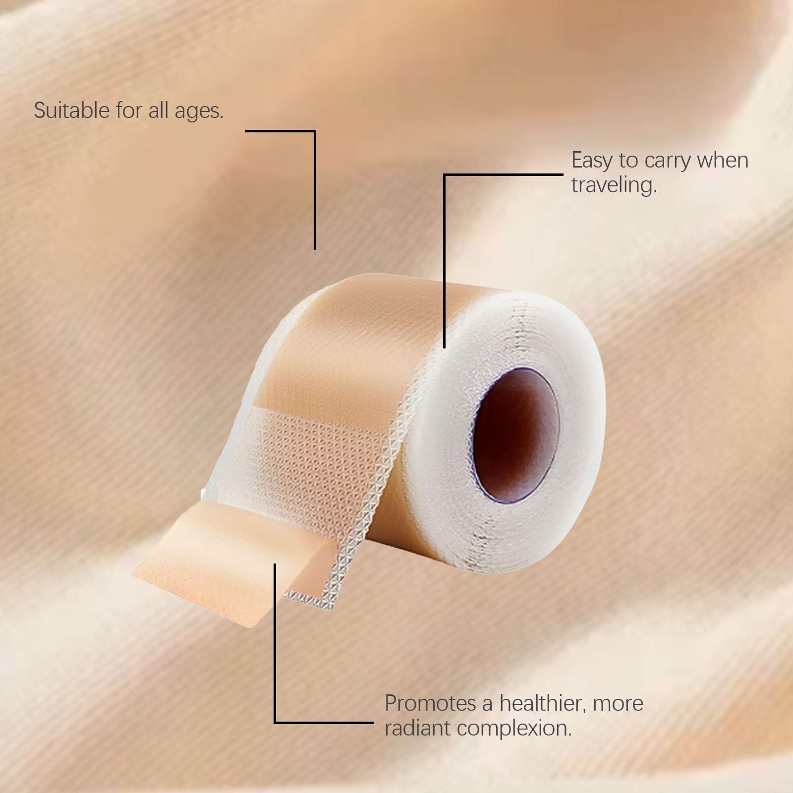 Skin Care Patch Mild Nourish Protect Soft Elastic Hydrated Glossy Body Skin Daily Maintenance