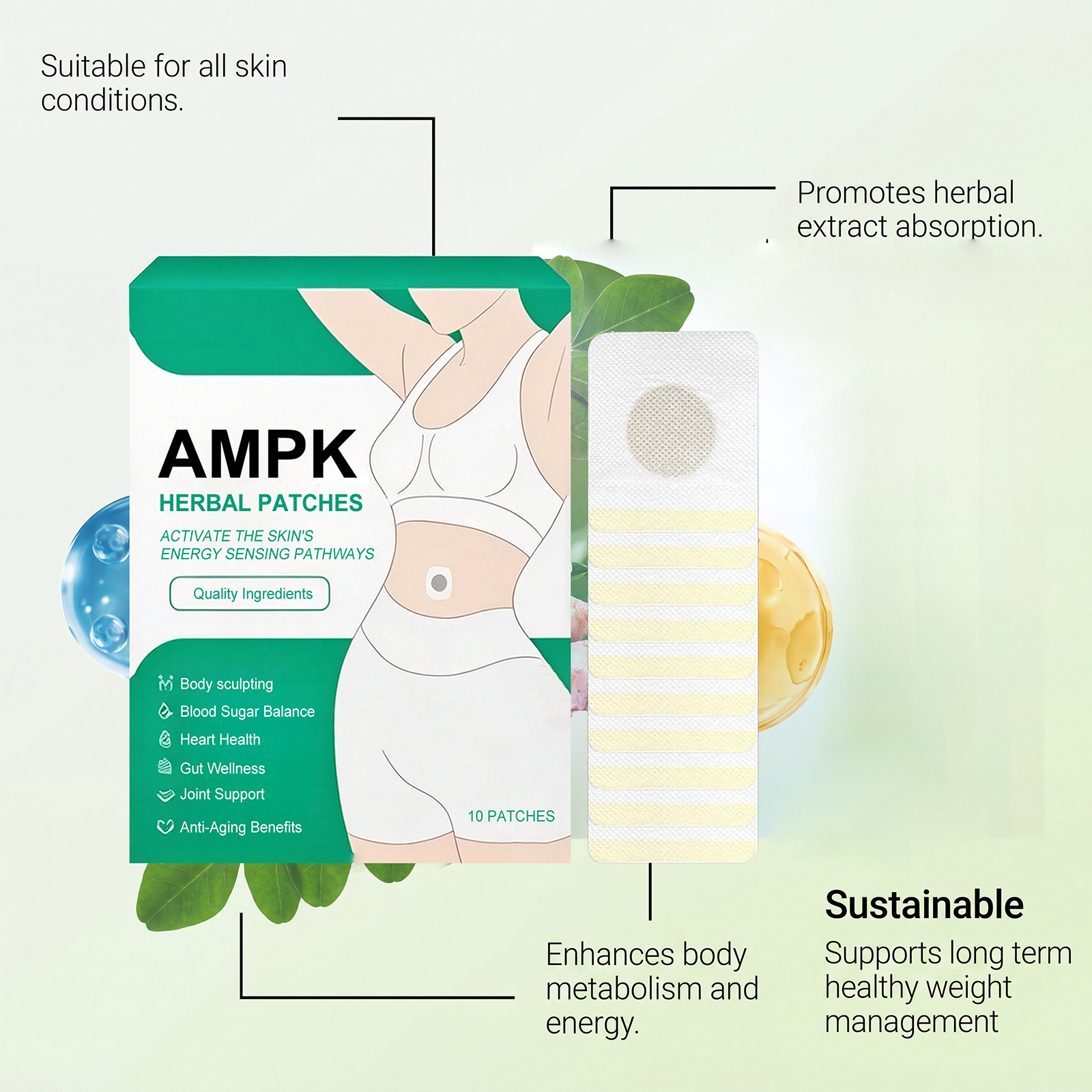 Body Care Patch Skin Friendly Light Breathable Material Daily Body Skin Comfort Refreshing Convenient Care Sticker