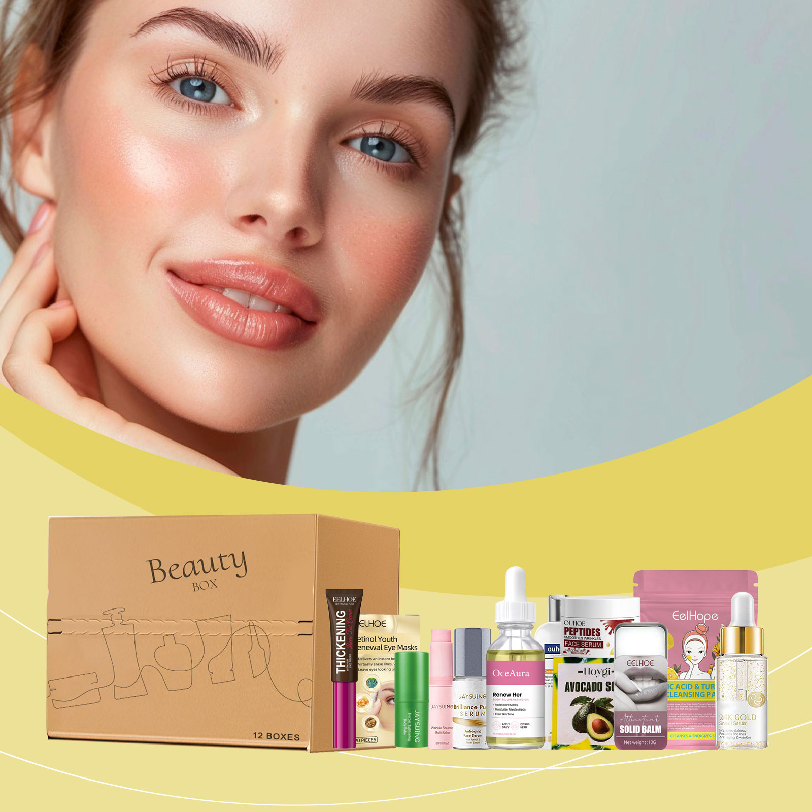 Beauty Gift Box Facial Hydrating Moisturizing Nourishing Skincare Cosmetic Daily Present New Gift