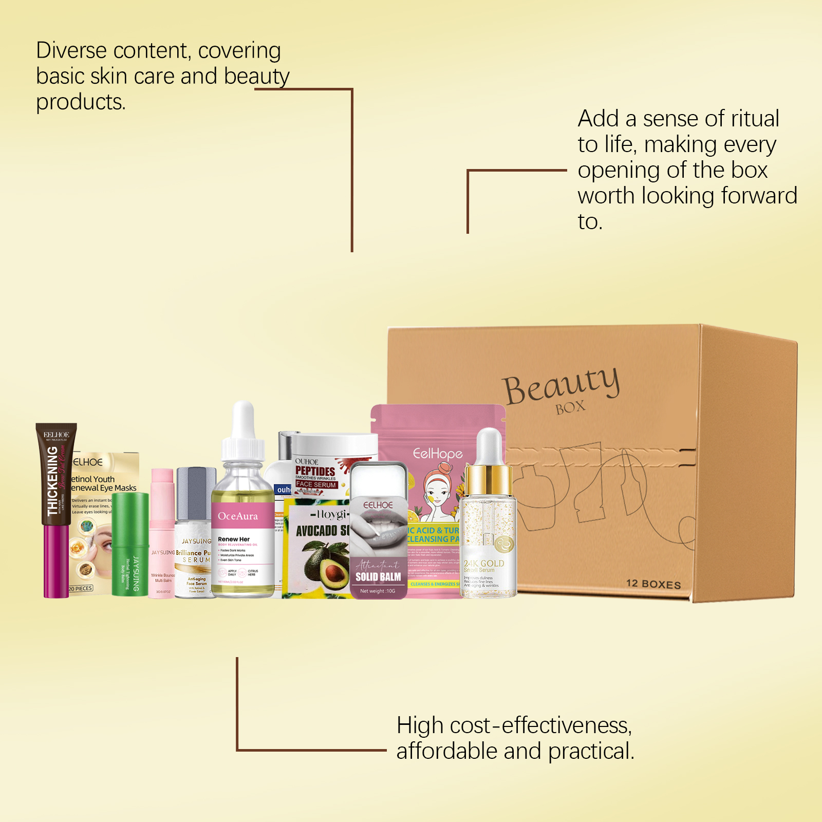 Beauty Gift Box Facial Hydrating Moisturizing Nourishing Skincare Cosmetic Daily Present New Gift