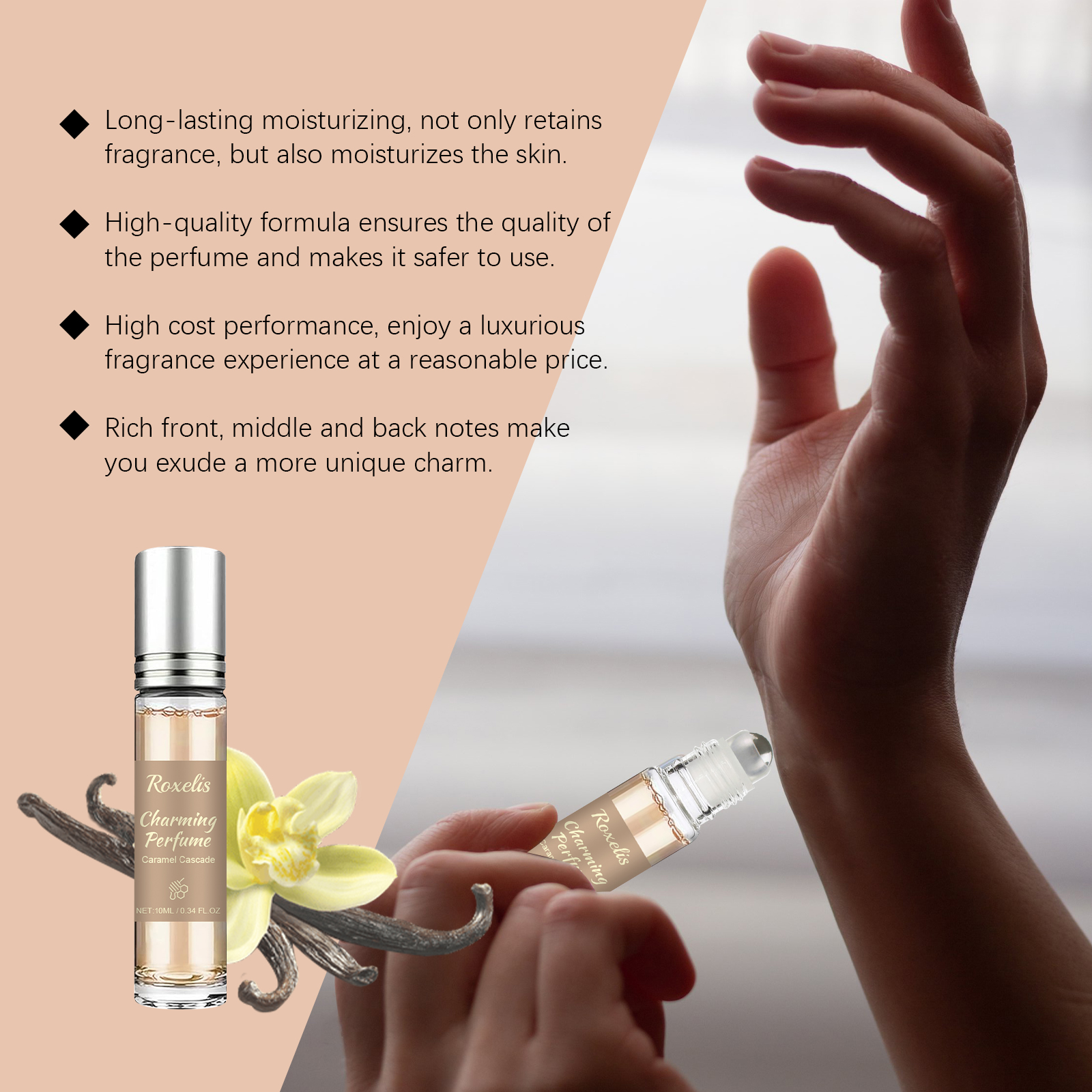 Caramel Honey Light Scent Perfume Elegant Fragrance Enriches Delicate Sensory Experience Daily Use