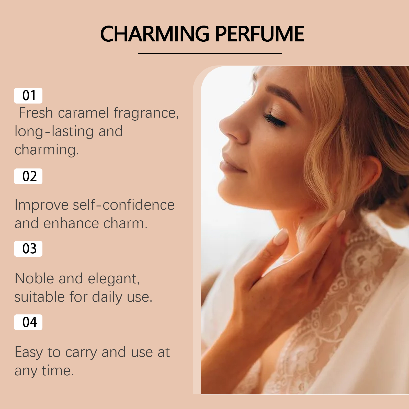 Caramel Honey Light Scent Perfume Elegant Fragrance Enriches Delicate Sensory Experience Daily Use