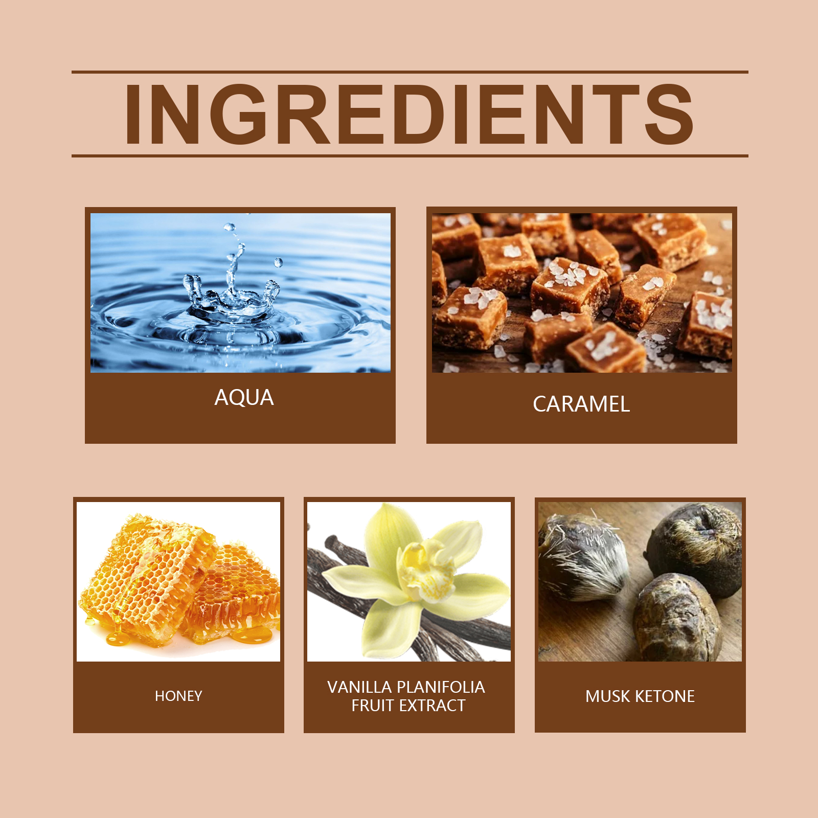 Caramel Honey Light Scent Perfume Elegant Fragrance Enriches Delicate Sensory Experience Daily Use