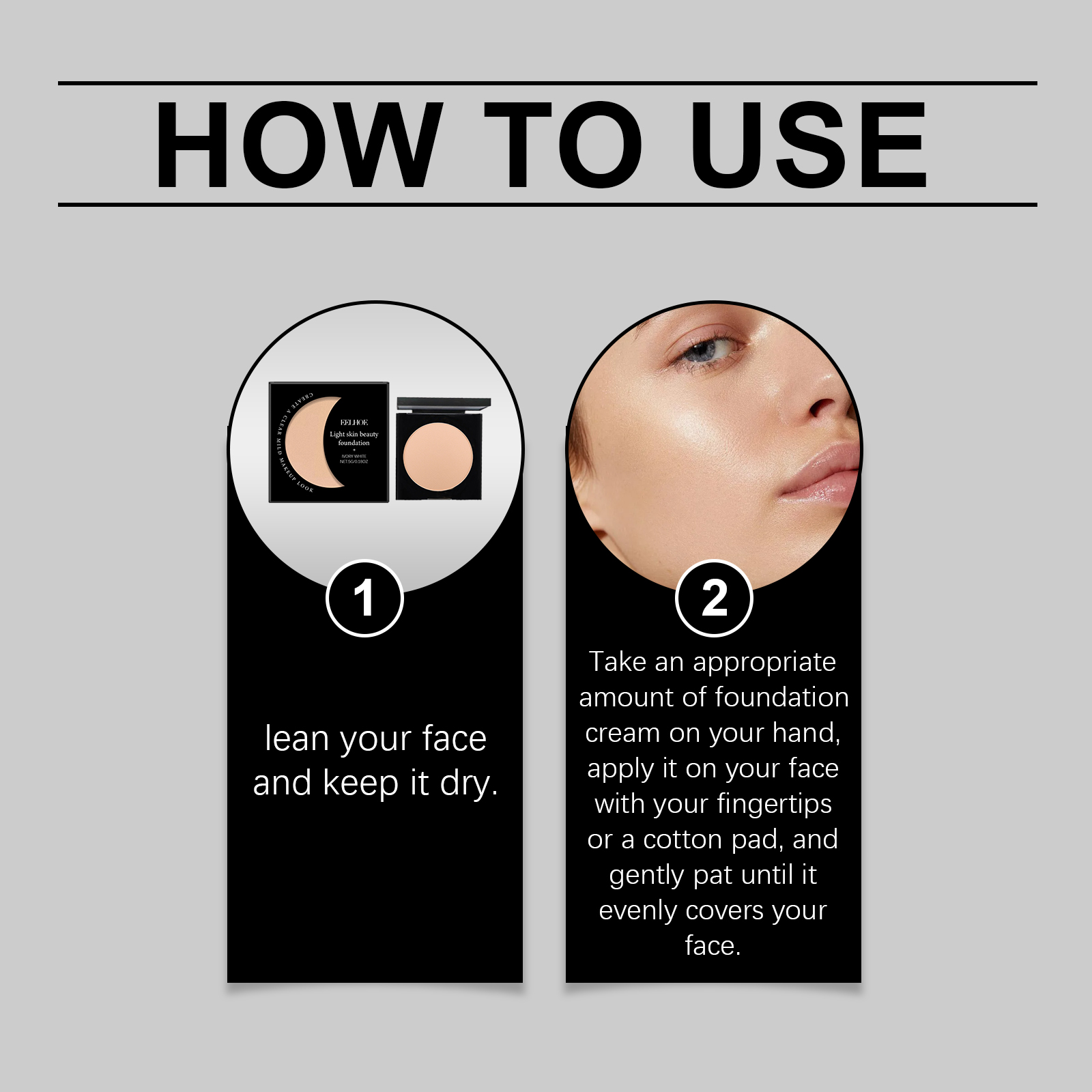 Hydrating Concealer Foundation Cream Ivory Lightweight Moisturizing Bright Suitable For Oily And Dry Skin