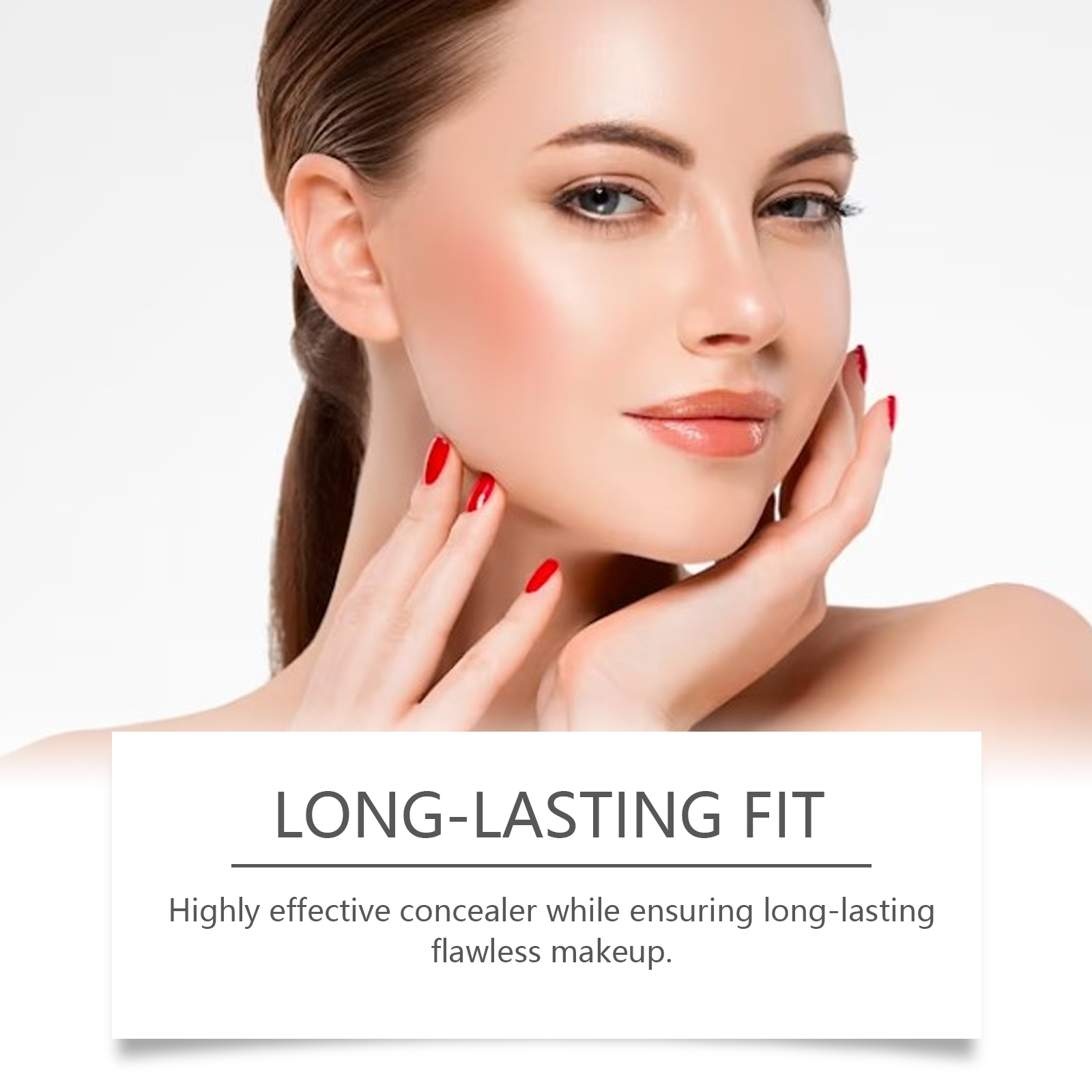 Hydrating Concealer Foundation Cream Ivory Lightweight Moisturizing Bright Suitable For Oily And Dry Skin