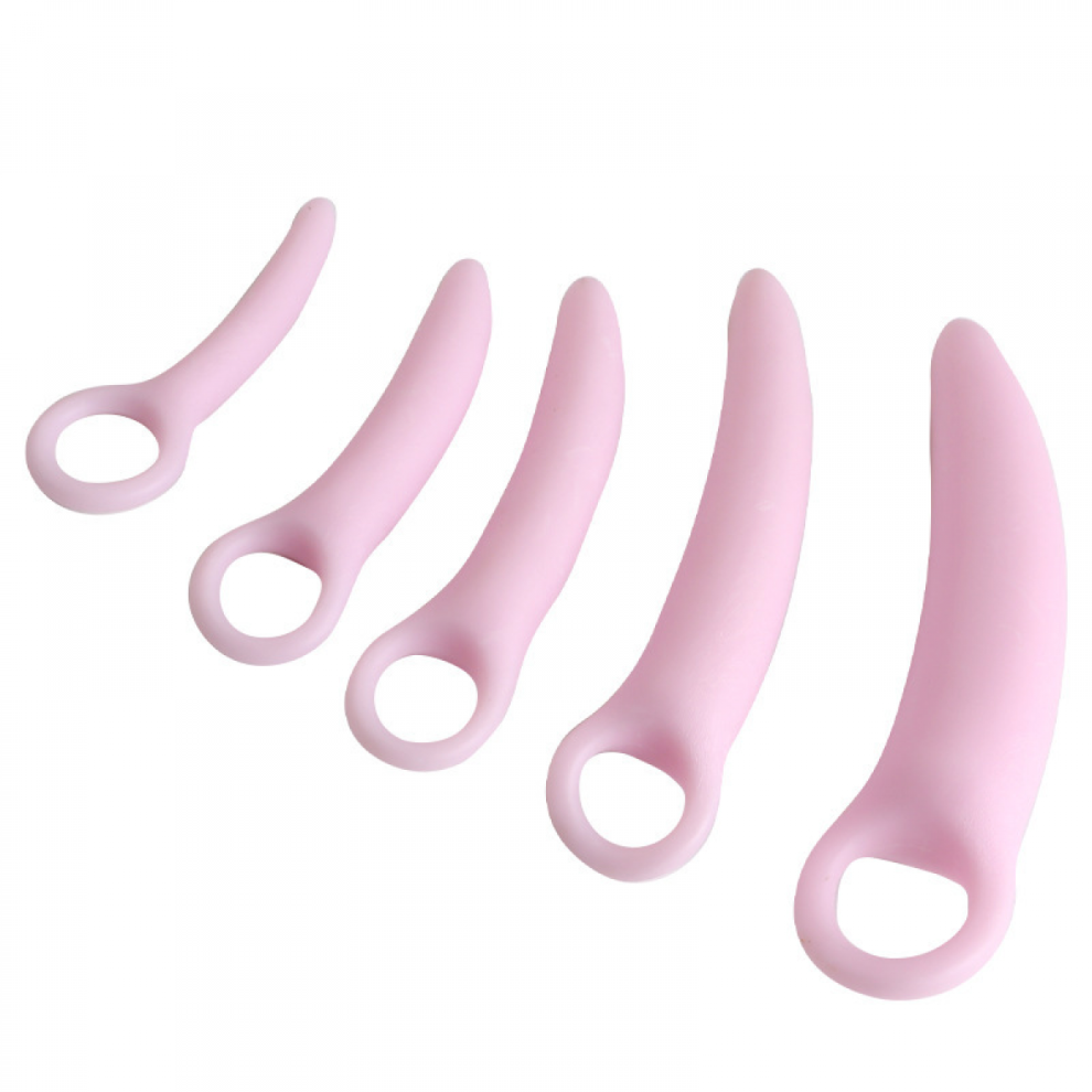 5-Pack Silicone Dilator Set for Pelvic Floor Muscle Training & Women's Wellness Support