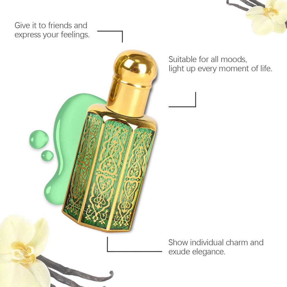 Roxelis Arabian-Inspired Vanilla Scented Women Perfume Delicate Long-Lasting Portable and Mood-Enhancing