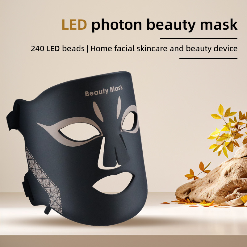 LED Face Mask Red Light Therapy Red Light Beauty Mask LED Facial Beauty Device Near Infrared Skincare at Home Travel