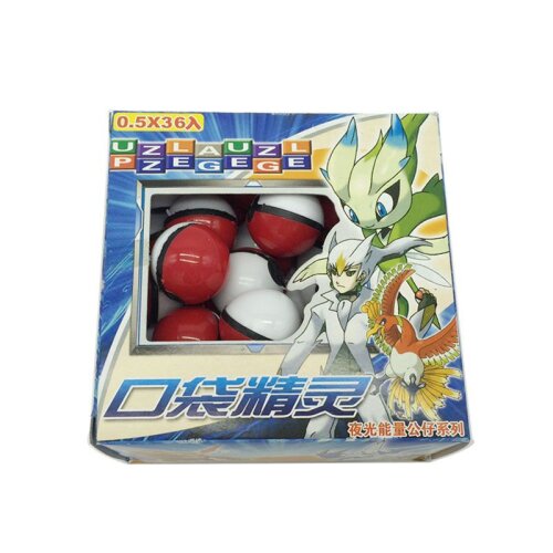 (RED) 36pcs Pokemon Go Pokeball Pop-up Ball & Mini Monsters Figurines Enfants Jouet