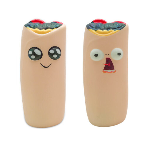 2 PCS Throw Burrito Squishy Doll Slow Rising Stress Relief Squeeze Toys