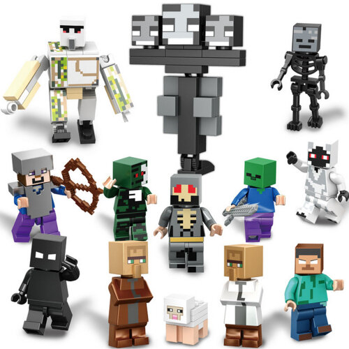 13Pcs Minecraft My World Series Minifigure Fit Lego Building Block Toy