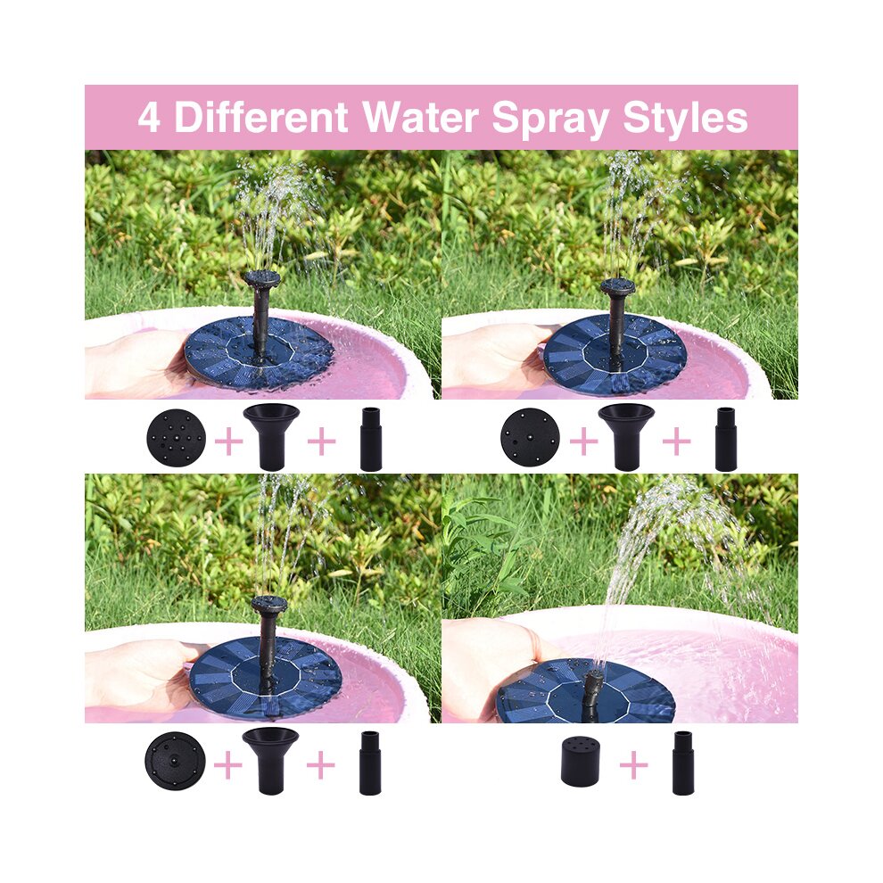 Floating Solar Fountain Water Pump Garden Pool Pond Outdoor Decoration