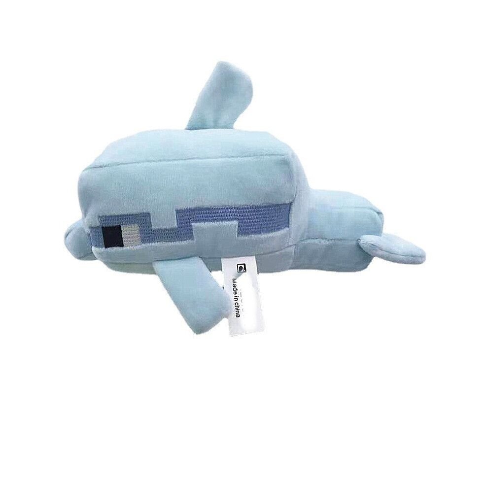 (Dolphin) Minecraft Plush Toys Creeper Enderman Pig Bear Stuffed Pixel Doll Aries Zombie