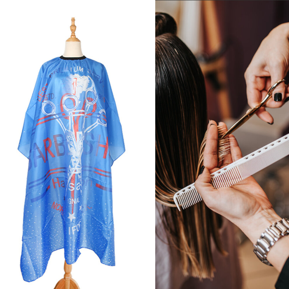 (Purple) Hairdresser Gown Soft Waterproof Large Hair Dresser Cloth for Hair Salon
