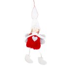Christmas Angel Ornaments Elk Angel Feather Doll Pendant Christmas Tree Decor Hanging Decoration Christmas Plush Angel Pendant Child Cute Doll for Xmas Festive Home Decor Kids Gift
