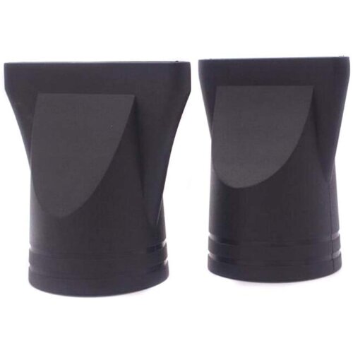 2PCS Black Plastic Hair Salon Special Hair Dryer Wind Mouth Accessories Set Wind Mouth N